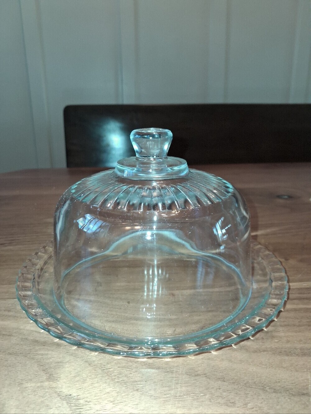 Vintage Arcoroc France 1950s Glass Cheese Dome
